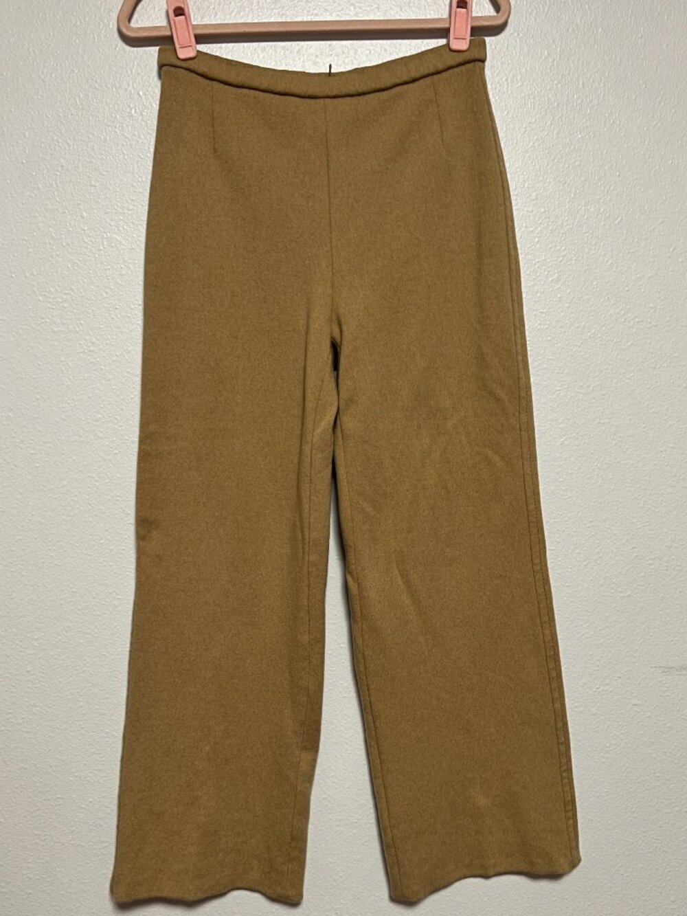 True Vintage Bleyle for Hooper Camel Virgin Wool High Rise Wide Leg Trousers 12